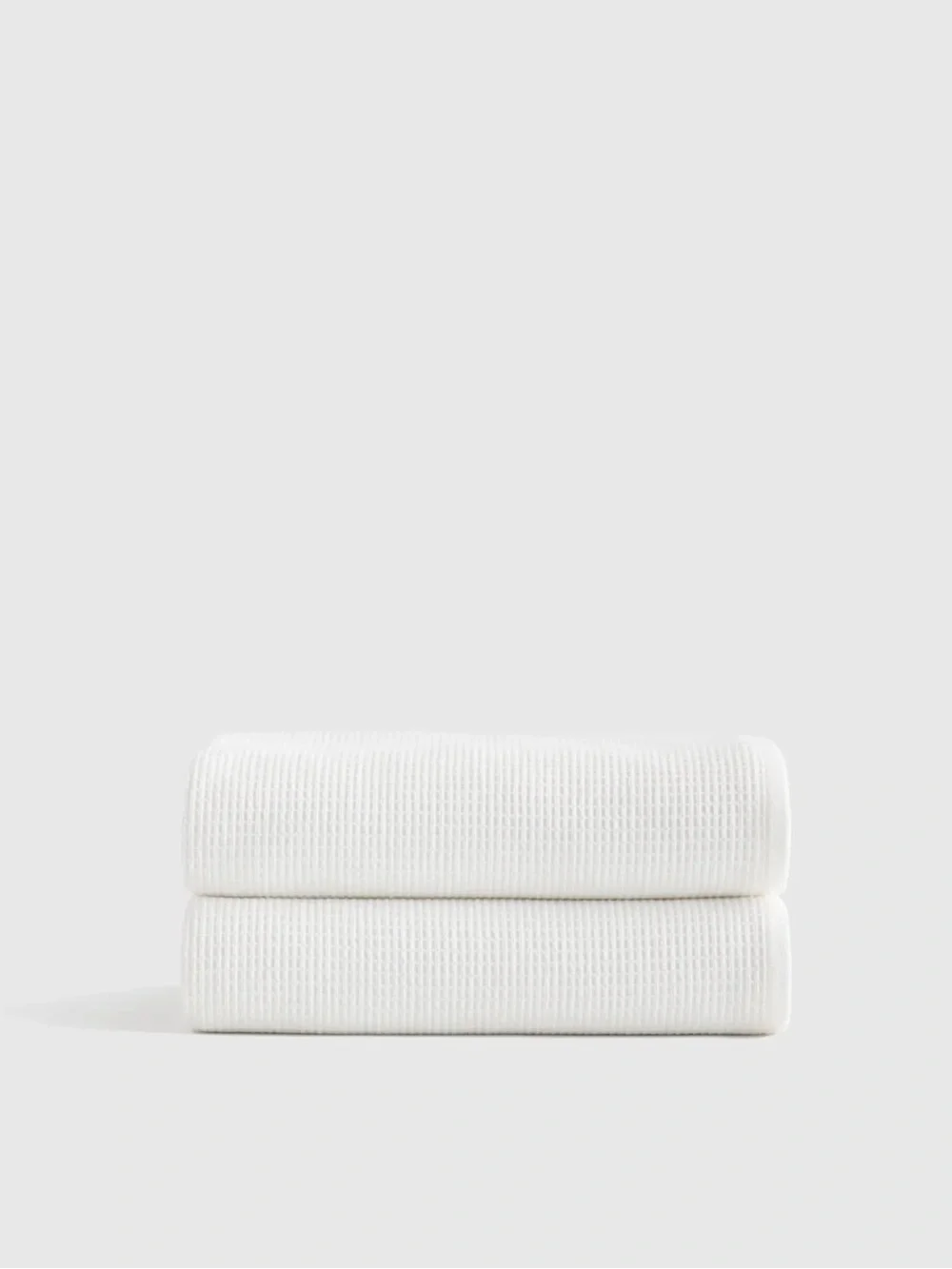 QUINCE Turkish Waffle Terry Bath Towel (Set of 2) White